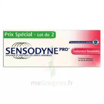Sensodyne Pro Dentifrice Traitement Sensibilite 75ml X 2 à SAINT-SAENS